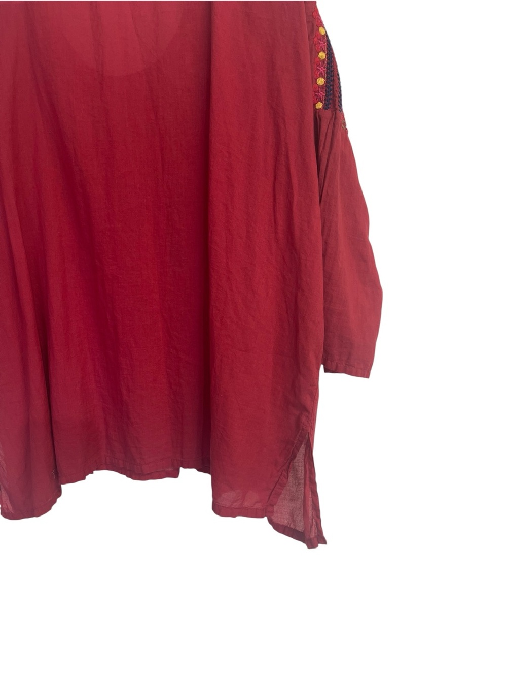 Johnny Was Claude Embroidered Peasant Blouse Tunic Top Boho Festival - Picture 9 of 11
